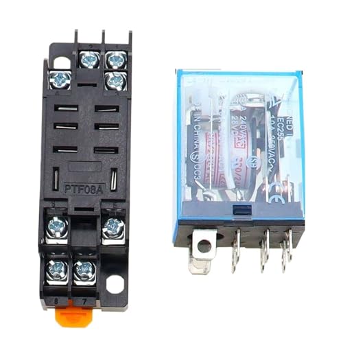 Relais de puissance LY2NJ DPDT AC 110V 8 broches HH62P avec embase JQX-13F pack de 10