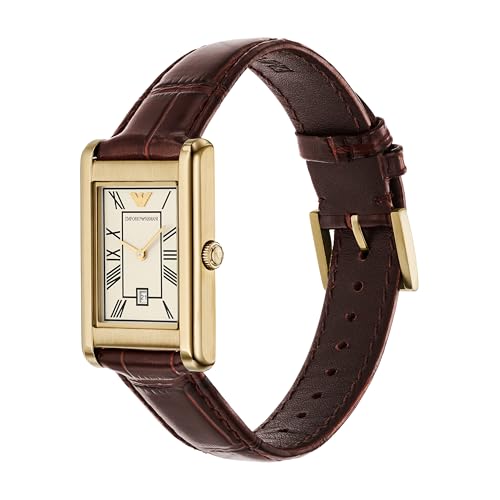 Image of Emporio Armani Brown Quartz Leather Watch AR11665
