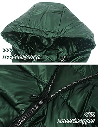 Happy Cherry Boys Shiny Quilted Vest, Teens Hooded Vest Zipper Sleeveless Jacket4