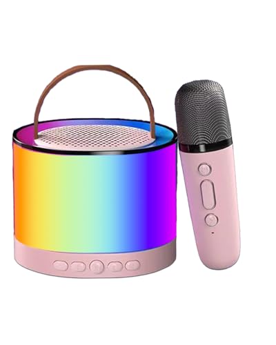 Portable Karaoke Machine with Wireless Mic, Portable 5.3 Speaker, 3W