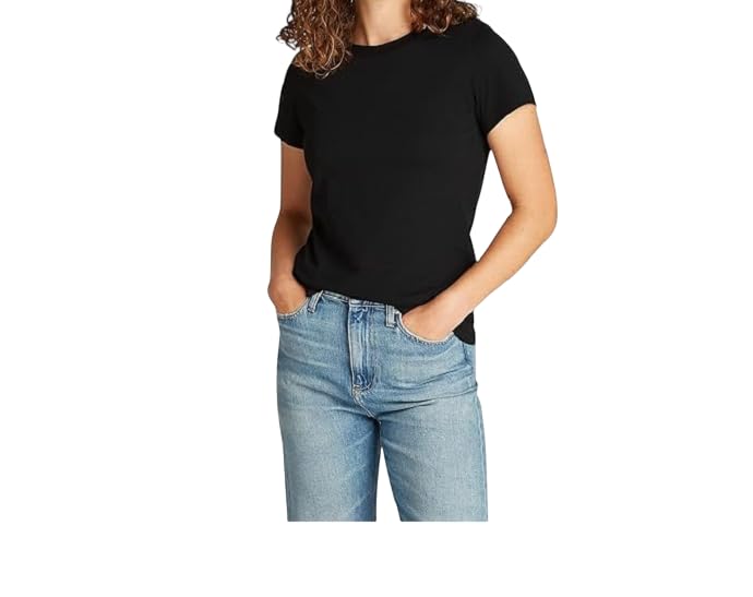 Calvin Klein Damen T-Shirt Kurzarm Logo Neckline Slim Fit, Beige (White Pepper), XXS – Ansicht 4