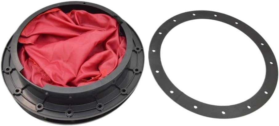 9 Inch Kayak Hatch Cover Deck Plate ABS Round Hatch Cover with Boat Screws and Red Bag