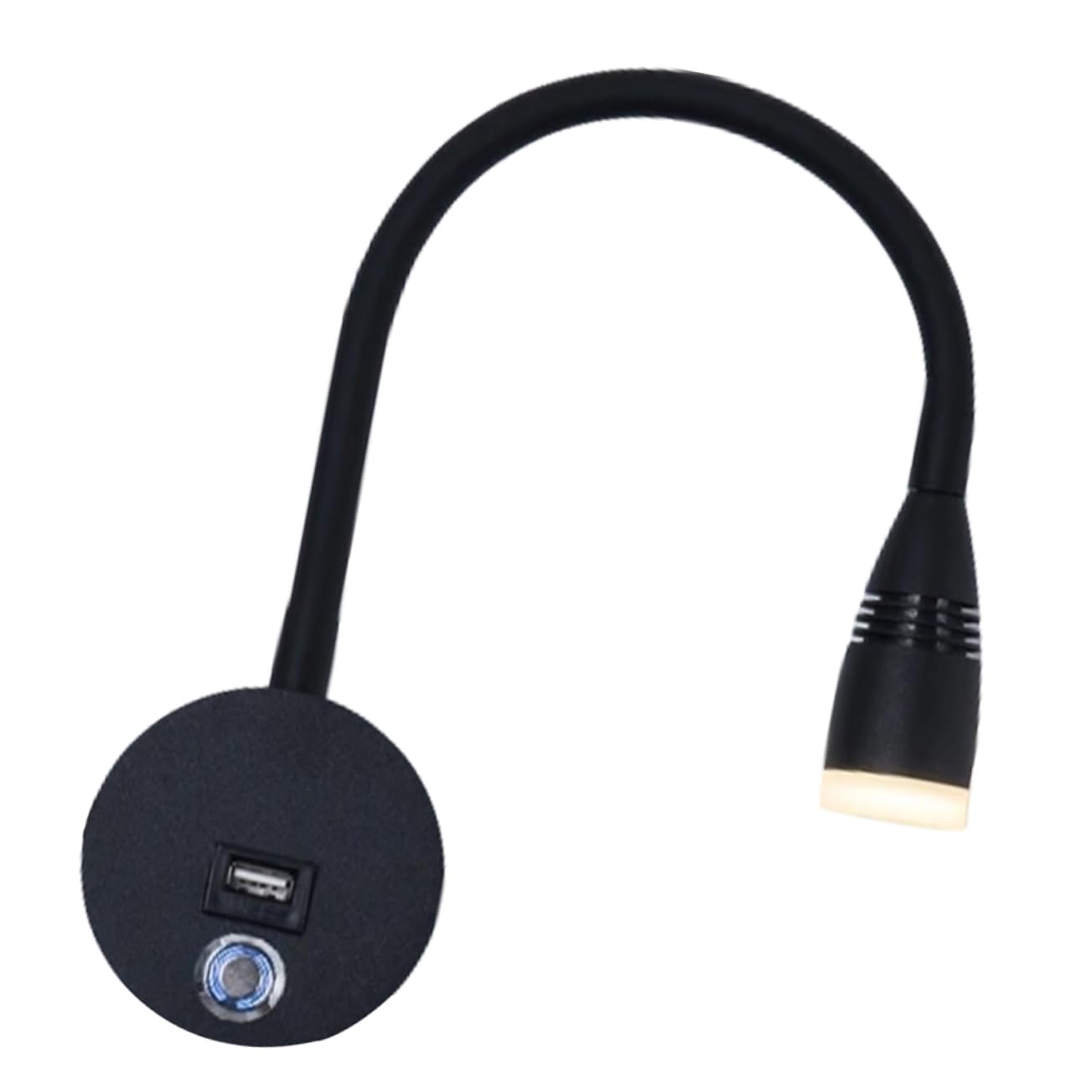ARTIBETTER Flexible Goose-Neck Led Reading Wall Lamp Dimmable for Bedroom Wall Bedside Lamp Switch