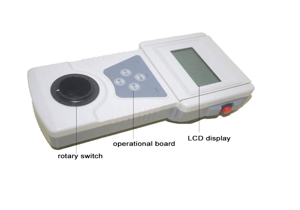 CGOLDENWALL Tragbares Turbidimeter, digital, tragbares Turbidimeter, Flüssigkeitstester (0–400 NTU, 400–1000 NTU/0,1)