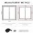 Winter Windproof Insulated Window Kit 19.8" x 63" - 3-Layer Oxford Cotton Fiber Insulated Window Blanket - Soundproof Cold and Waterproof - for Living Room Windows - Gray