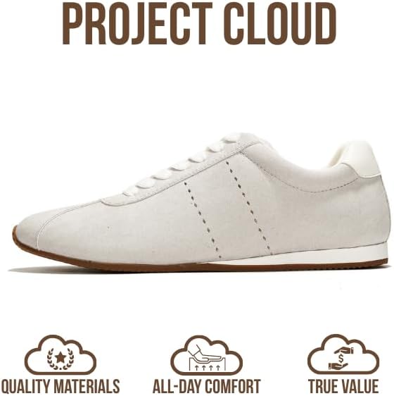 Project Cloud Sneakers for Women - Lightweight with Memory Foam Insole Womens Sneakers - Non Slip Work Shoes for Women Footwear - Lace Up Womens Casual Shoes - Image 5