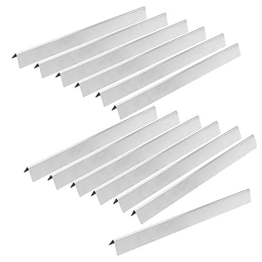 Kalomo 18” Grill Flavorizer Bars Parts for Weber 67671, Stainless Steel Grill Heat Plates Shield Flavor Bars BBQ Gas Grill Replacement Part Accessories for Weber Summit 600 Series Summit E-620 S-620