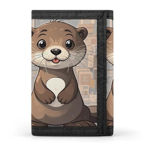 DWTJKMS Portafogli da uomo minimalista, stile moderno, alla moda, antifurto, per carte e contanti