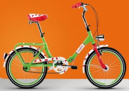 BICI REGINA PIEGHEVOLE 20 GRAZIELLA FOLDING cherry : Sport e tempo libero