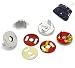 Housweety 20 Sets Silver Tone Magnetic Purse Snap Clasps/ Closure Purse Handbag 18mm Dia