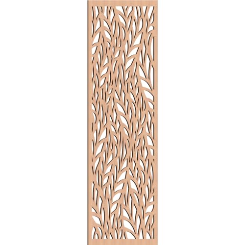 Image of Ortonville Decorative Pierced Fretwork Wood Wall Panels, 33 3 /8 inchW x 84 3 /8 inchH x 3 /8 inchT, Alder