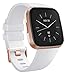 LouisRach pour Bracelet Fitbit Versa Bracelet/Fitbit Versa 2 Bracelet,Classique Réglable Bracelet avec en Aluminium Boucle en Alliage pour Fitbit Versa/Versa 2/Versa Lite,Grand Petit,Femme Homme