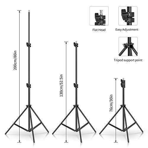 Photography Lighting Kit, 800W Softbox Photography Kit Continuous Lighting System Studio Equipment Professional Photography Bulb, Suitable for Still Life Portrait Video Shooting - Thumbnail 6