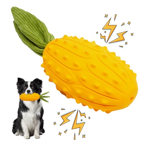 LIFLIX 犬 おもちゃ 中型～大型犬 噛むおもちゃ 音が出る 耐久性 頑丈 天然ゴム 歯磨き ストレス解消 キワノ型