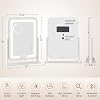 Dripex 5-in-1 Bluetooth Vanity Mirror with Wireless Charging and Lights & 3 Way Mirror with Lights
