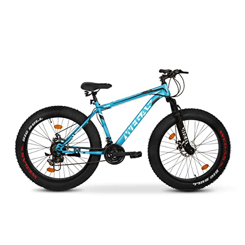 Image of WEGAS Bigbull 26 Inch Mountain Bike 18.5 inch Frame 21 Ef500 Shimano Gears (Sky Blue Standard) ,Unisex-Youth