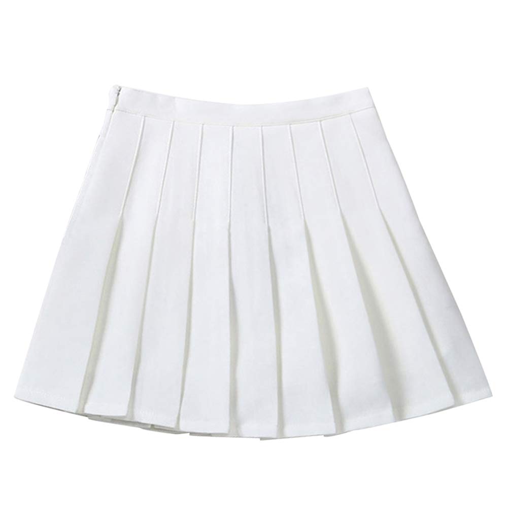 YFPICO Hoge taille, chique katoenen plooirok voor meisjes, schattige