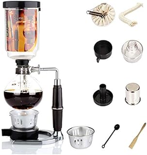 Vacuum Coffee Maker Syphon Coffee Maker Japanese Style Vacuum Glass Siphon Pot Percolators 1-3 Cups Siphon Coffee Maker (Syphon)