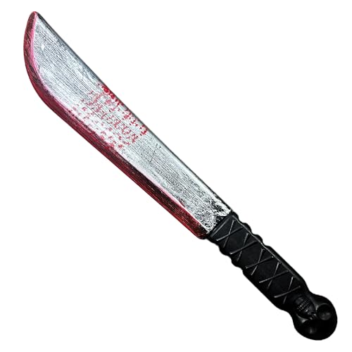 Vaulted Skulls & Co Horror Plastic Costume Accessories | Fake Bloody Prop | Multicolor (Machete)
