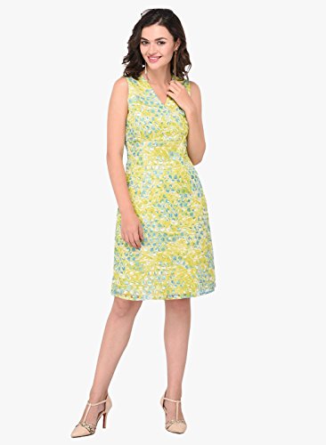 Image of Purys Women's Synthetic A-Line Knee-Length Dress