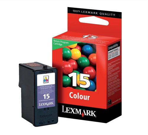 Encre couleur Lexmark 15 18C2110E pour imprimante jet d'encre