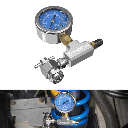 NICECNC Universal 300PSI High Accuracy No Loss Nitrogen Filling Tool for Schrader Valve Shock Fits for All Shocks with Schrader Filling Valve