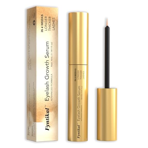Eyelash Growth Serum | Biotin & Peptides Formula for Thicker Longer Fuller Lashes | Natural Lash Conditioner | Prostaglandin-Free | Safe for Extensions | 4mL (60+ Days Supply)