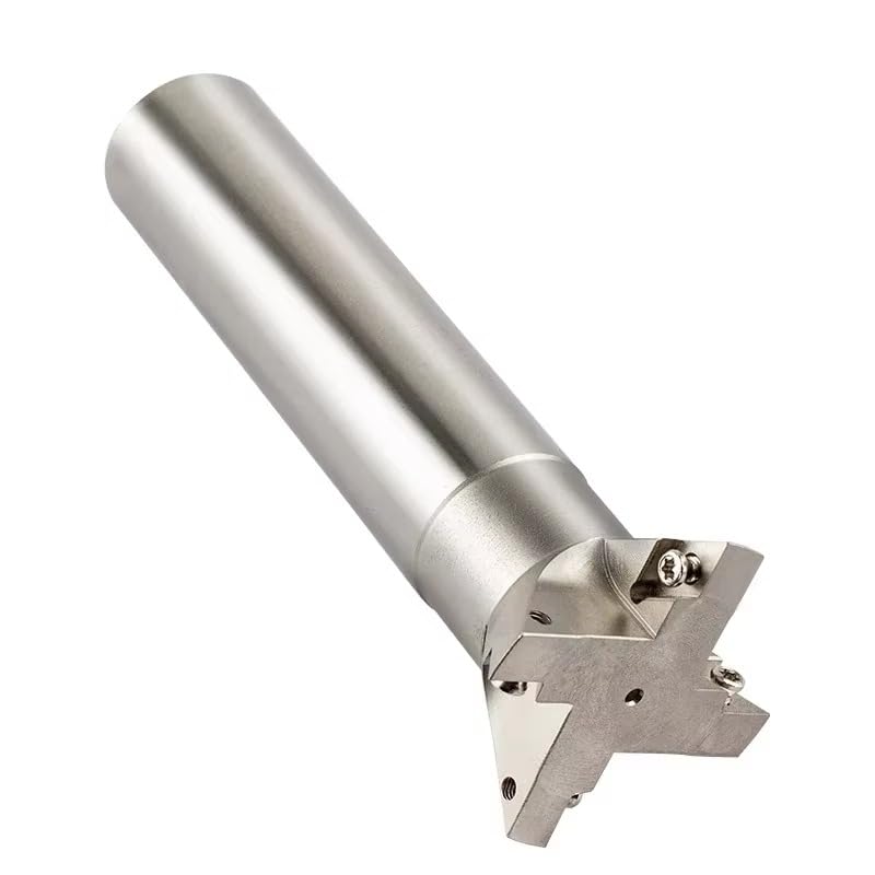 HSS Dovetail Cutter 45 55 60 Degree 25mm 30mm 40mm 50mm 60mm 80mm High Speed Steel Milling End Mill(YW60-25-C16-120L-2T)