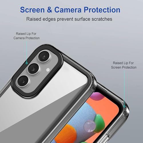 Image of Zapcase Back Case Cover for Samsung Galaxy A14 5G|Compatible for Samsung A14 5G Back Cover |Case Cover with Camera Protection|(TPU+Pc|Translucent Black)