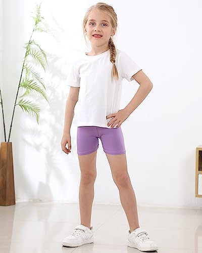Adorel Girls Shorts Short Leggings Summer Solid Color Pack of 8 Colorful Childhood 5-6 Years (Manufacturer Size 130)