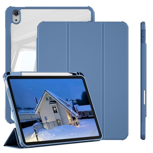 Coque iPad 11e génération avec veille automatique et dos transparent