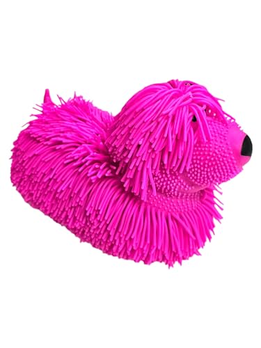 Zugar Land Soft Shaggy Puffer Dog Toy (1 Pink) (8