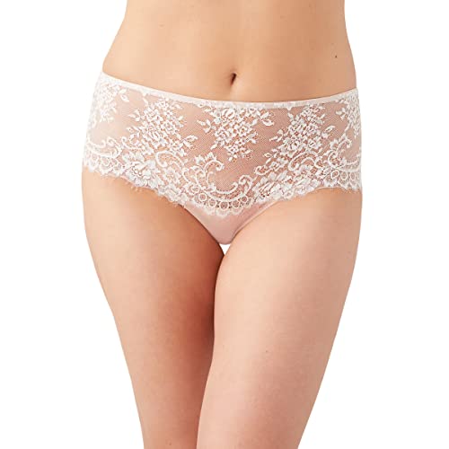 Wacoal Women's Center Stage Bikini Panty Style Underwear, Rose Dust/Angel Wing, S