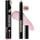 Glitter Pink Eyeshadow Stick – Creamy Shimmer Eye Pencil for Eyelid, Inner Corner & Under-Eye Brightening, Long Lasting Waterproof Twist-Up Crayon, Soft Blendable Texture for Mature Eyes