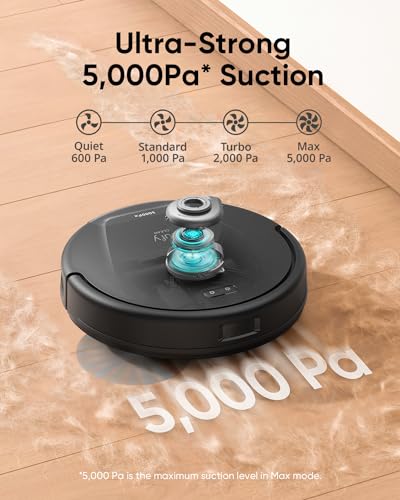 eufy L60 Robotic Vacuum with 5,000 Pa Suction and iPath Navigation (Renewed)