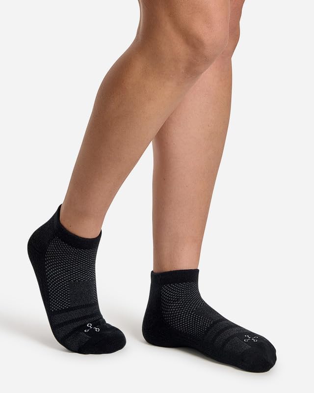 Easy-On Women’s Ankle Compression Socks – Easy-On Design Soothing Compression Sweat-Wicking Fabric & Copper Znergy Anti-Odor