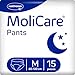 Price comparison product image MoliCare® Pants Night  Incontinence Pants for Reliable Protection at Night for Moderate Incontinence | Size M, 31-47 inches (80-120cm), 15 Items