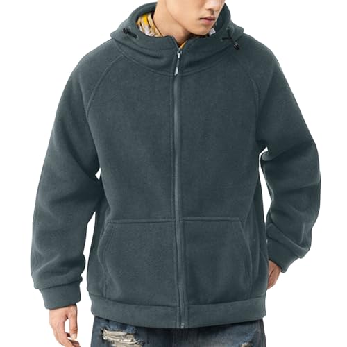 Veste pour l'hiver homme chaude contre le froid fermeture éclair fluide