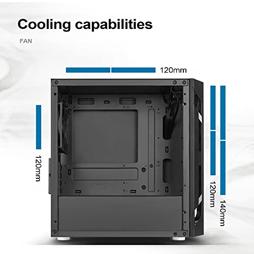 Image of Silverstone Technology FAH1MB Solid Side Panel, Black, Mid-Tower Micro-ATX Case with Mini-DTX and Mini-ITX Support (FARA H1M)