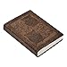 M&N Handmade Owl Embossed Leather Journal Pocket style Re-fillable 7x5 Blank Pages Tanned Color for Men and Women