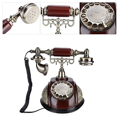 Téléphone fixe traditionnel rétro avec qualité sonore claire - 5