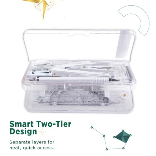 Image of Classmate Explorer Geometry Box | Transparent Geometry Box