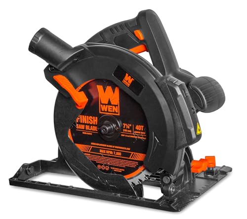 Image of WEN 15-Amp 7.25-Inch Sidewinder Circular Saw with Laser and 2.6-Inch Cutting Depth (CT1525)