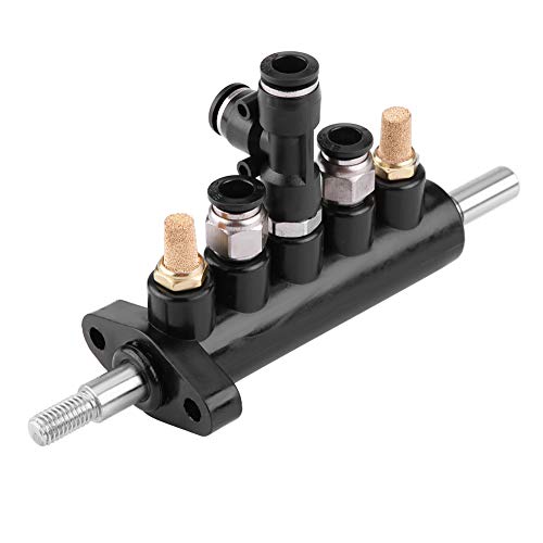 Image of Control Valve Foot Pedal for Tire Changer Machines Duty Steel Construction with Mufflers 8mm Pipe Diameter Compatible with Type A(4)