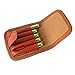Tourbon Canvas and Leather Rifle Cartridge Holder Ammo Wallet for 5 Shells 308 - Khaki