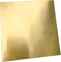 Brass Sheet Metal Sheet Thickness 0.5-1-1.5-2-3-4 mm in Various Sizes (250 x 250 mm Thickness 1 mm)