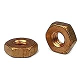 Hex Machine Screw Nuts Silicon Bronze - #10-24 (3/8' Flats x 1/8' Thick) Qty-100
