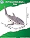 Real Planet Shark Plush Toy - Realistic Stuffed Animal Gift for Kids All Ages, Sea Creature Shark Plushie, Christmas Birthday Gifts (Gray GW Shark, 51.5