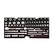 BOXO USA Heavy Duty Hand Carry Toolbox 117 Piece SAE Locking Tool Set with 3 Drawers Carry Box (Black)