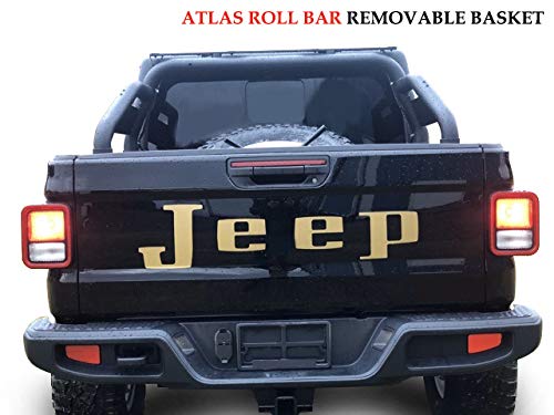 BLACK HORSE Off Road ATRB9BK Black Atlas Roll Bar Truck Bed Bar Compatible with 2020-2021 Jeep Gladiator (All submodels)